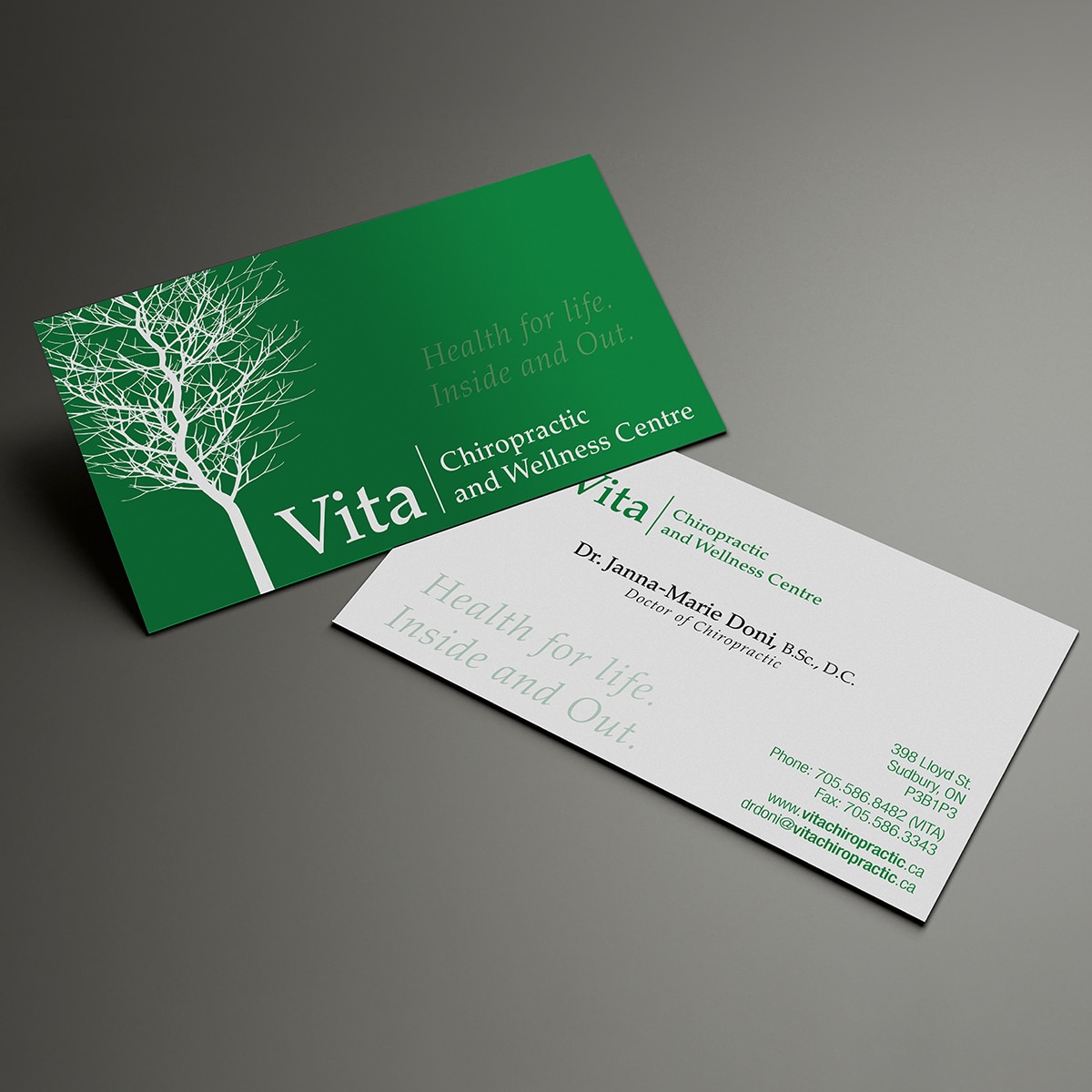 The Vita Business Cards